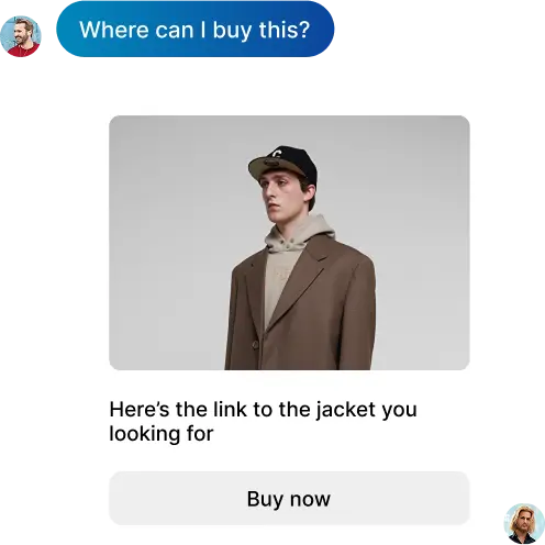 Turn chats into checkouts