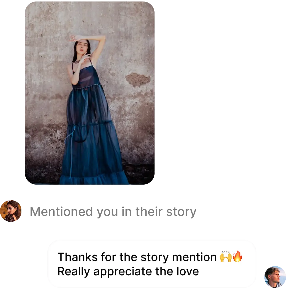 Reply to story mentions