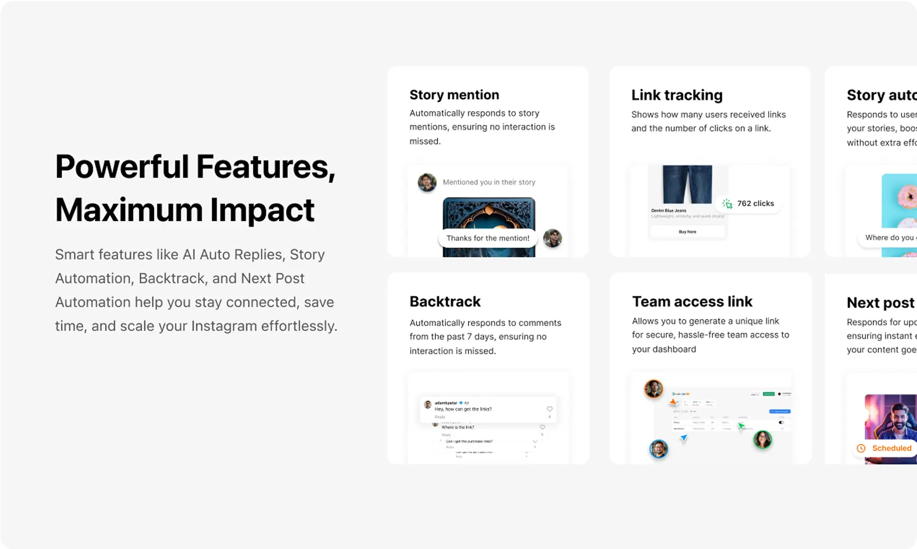 Powerful features, Maximum impact